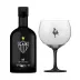 Kit Gin BË Atlético Mineiro Garrafa Preta 750 ml com taça