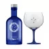 Kit Gin BË Cruzeiro Garrafa Azul 750 ml com taça