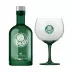 Kit Gin BË Palmeiras Garrafa Verde 750 ml com taça