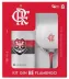 Kit Gin Be Flamengo Gf Branca 750 Ml Com Taça