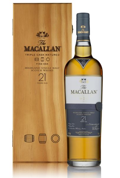 Whisky Macallan 21 anos Fine Oak Triple Cask Matured 700 ml na