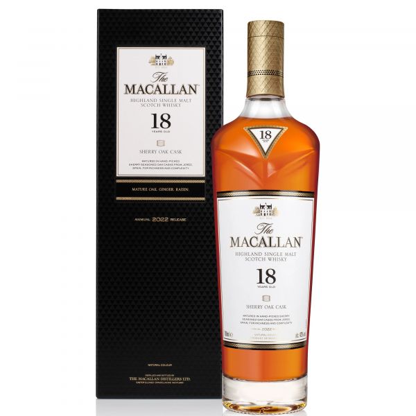 Whisky Macallan Sherry Oak 18 anos 700 ml na Casa da Bebida