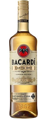 Rum Bacardi Carta Ouro 980 ml na Casa da Bebida