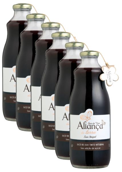 Suco de Uva Aliança 1000 ml c/ 6 unidades na Casa da Bebida